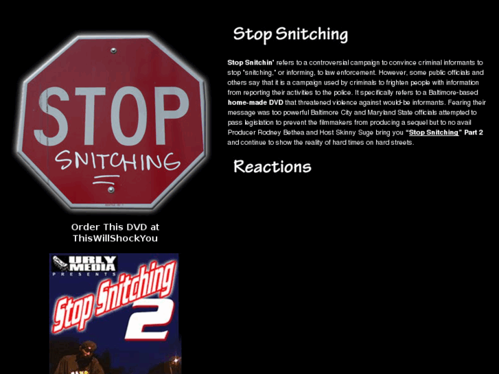 www.stop-snitching.com