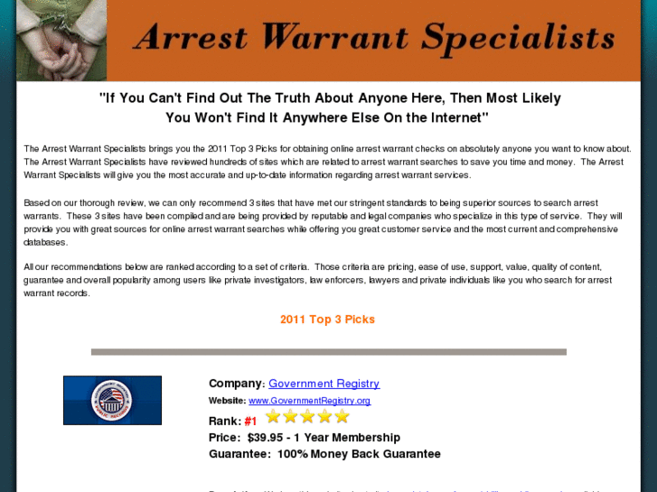 www.arrestwarrantspecialists.com