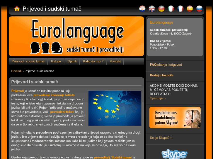 www.eurolanguage.hr