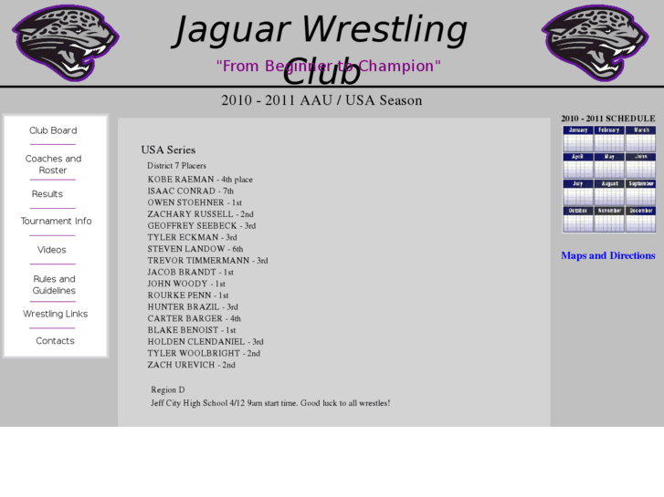 www.jaguarwrestlingclub.com