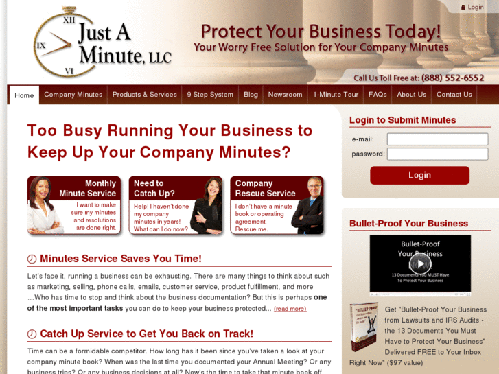 www.justaminutellc.com