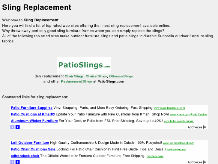 www.slingreplacement.com