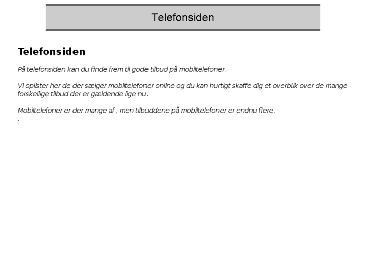 www.telefonsiden.dk