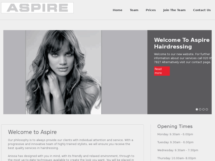 www.aspirehairdressing.com