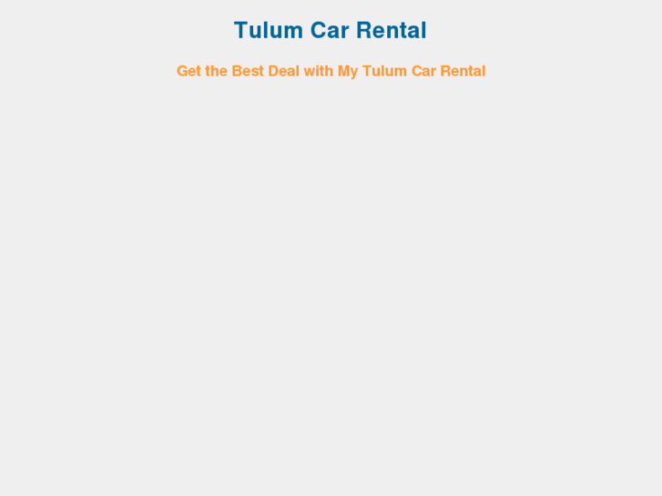 www.mytulumcarrental.com