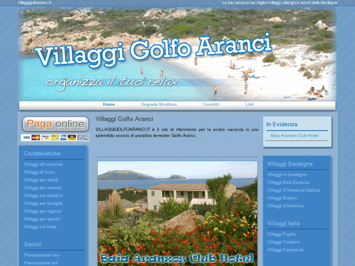 www.villaggigolfoaranci.it