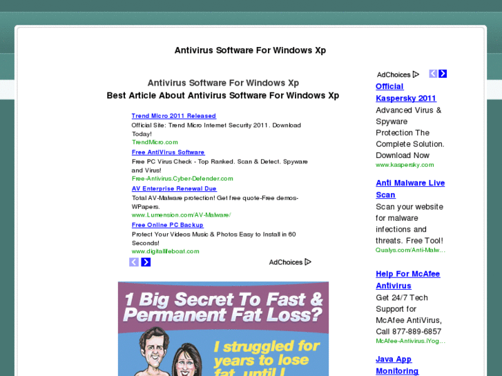 www.antivirussoftwareforwindowsxp.net