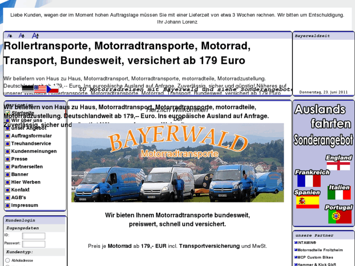 www.bayerwald-motorradtransporte.de