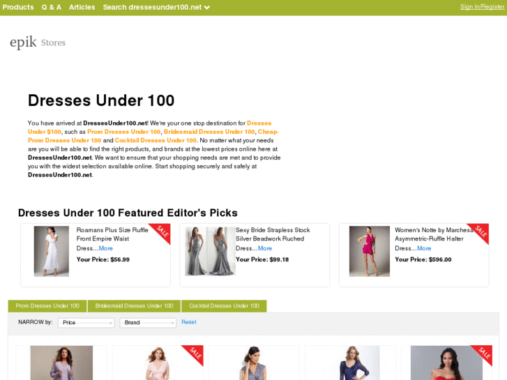 www.dressesunder100.net