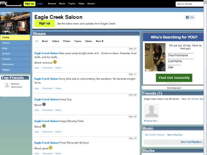 www.eaglecreeksaloon.com