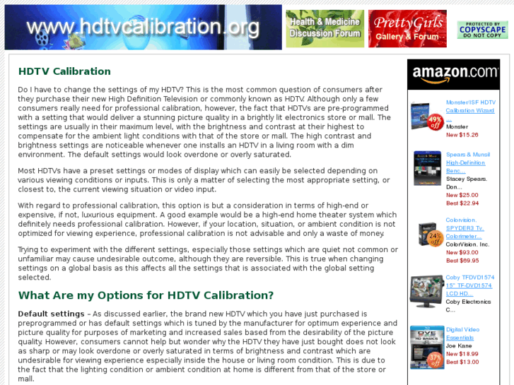 www.hdtvcalibration.org