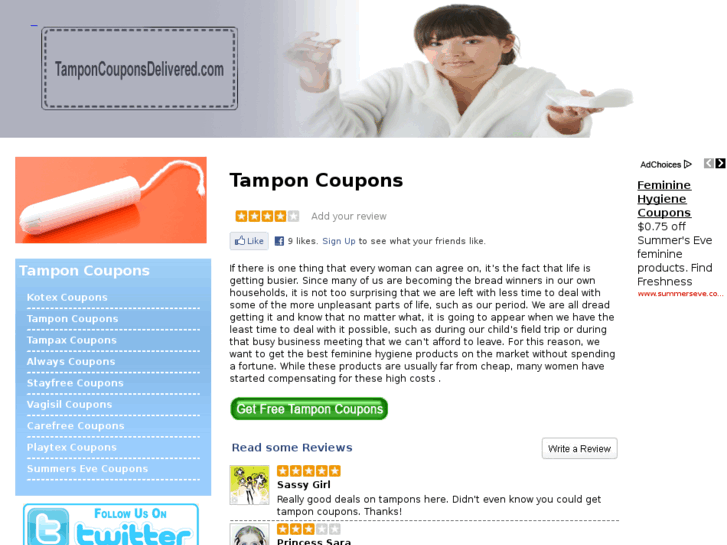 www.tamponcouponsdelivered.com