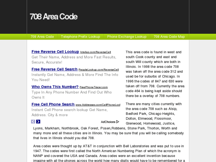 www.708areacode.com