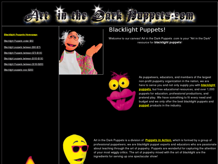 www.artinthedarkpuppets.com