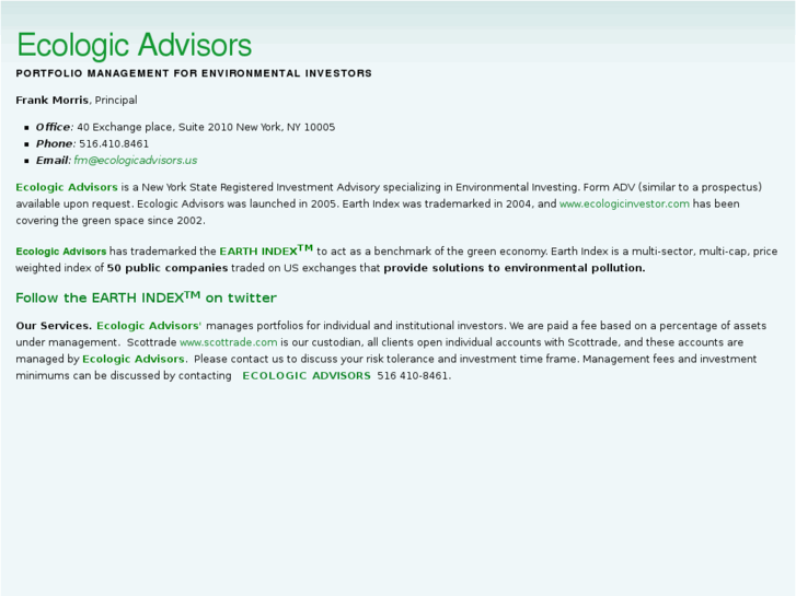 www.ecologicadvisors.us