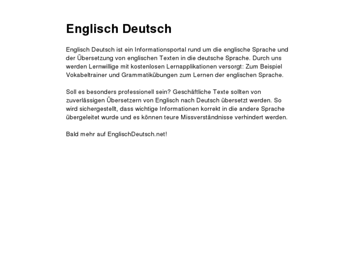 www.englischdeutsch.net