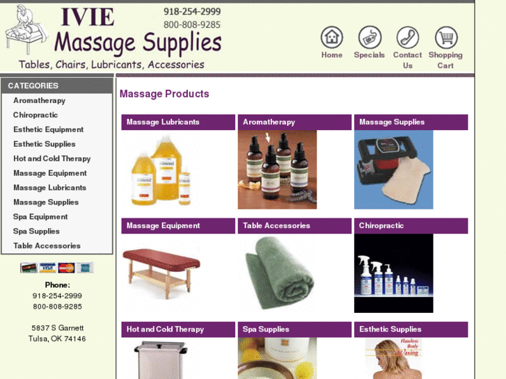 www.iviemassagesupplies.com