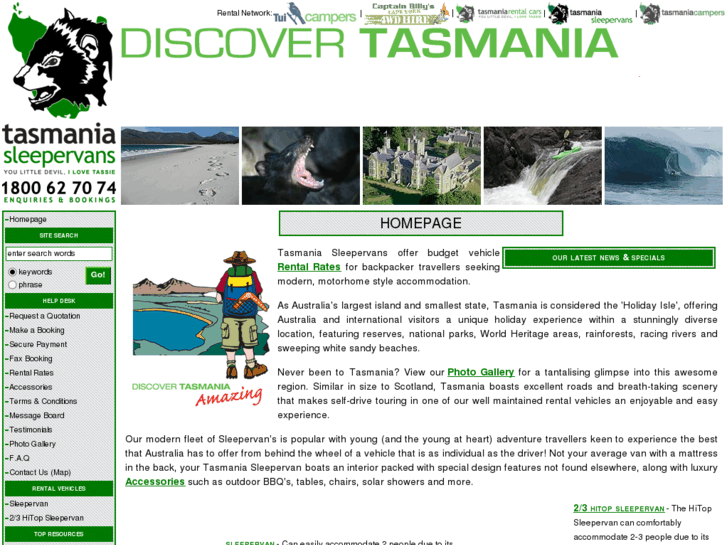 www.tasmaniasleepervans.com.au