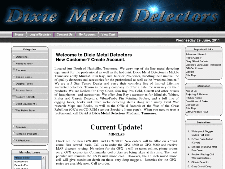 www.dixie-metal-detectors.com