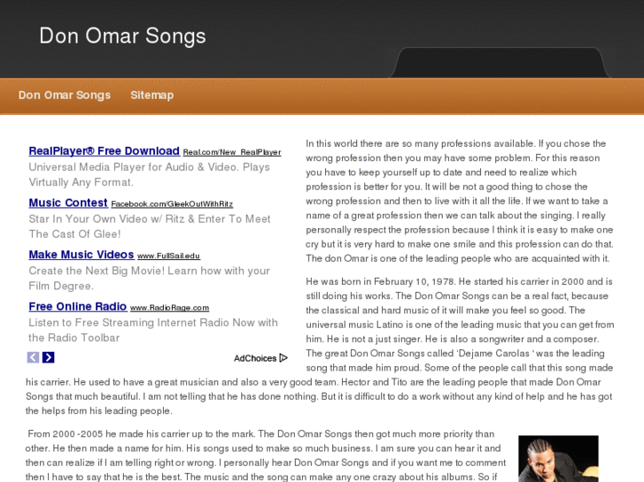 www.donomarsongs.com