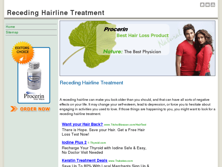 www.recedinghairlinetreatment.net