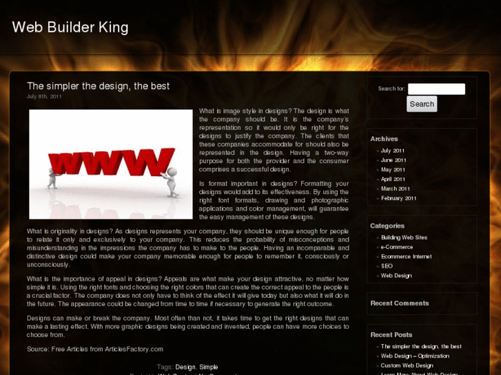 www.webbuilderking.info
