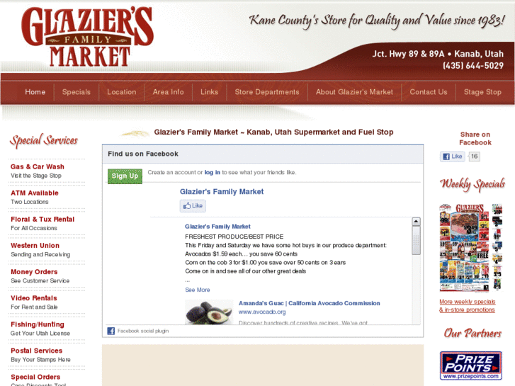 www.glaziersfamilymarket.com