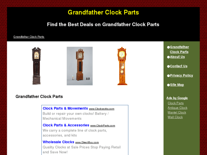 www.grandfatherclockparts.net