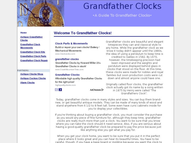 www.grandfatherclocks.info