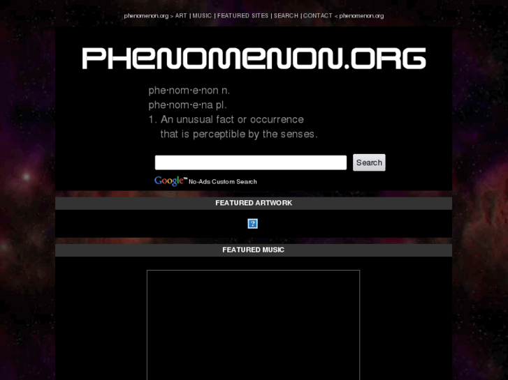 www.phenomenon.org