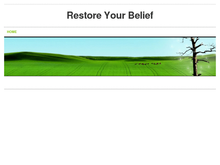 www.restoreyourbelief.com