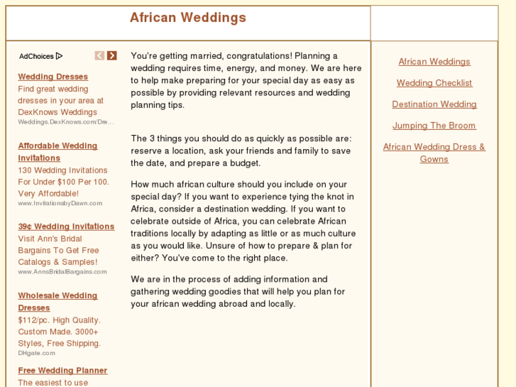 www.africanweddings.com