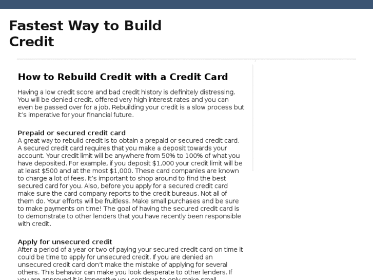 www.fastestwaytobuildcredit.com