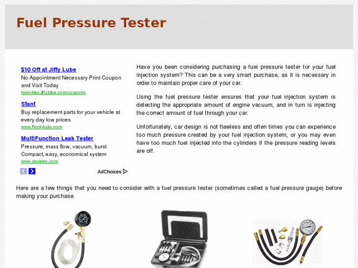 www.fuelpressuretester.com