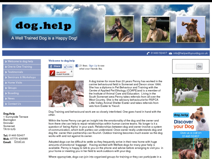 www.helpwithyourdog.co.uk