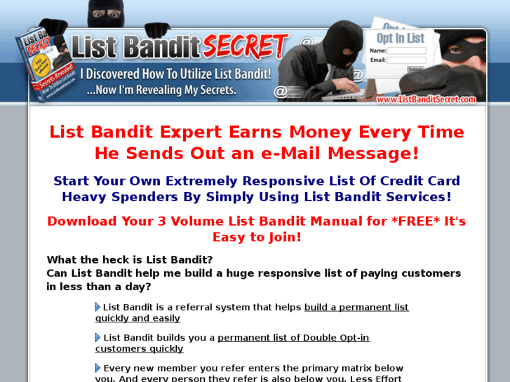 www.listbanditsecret.com