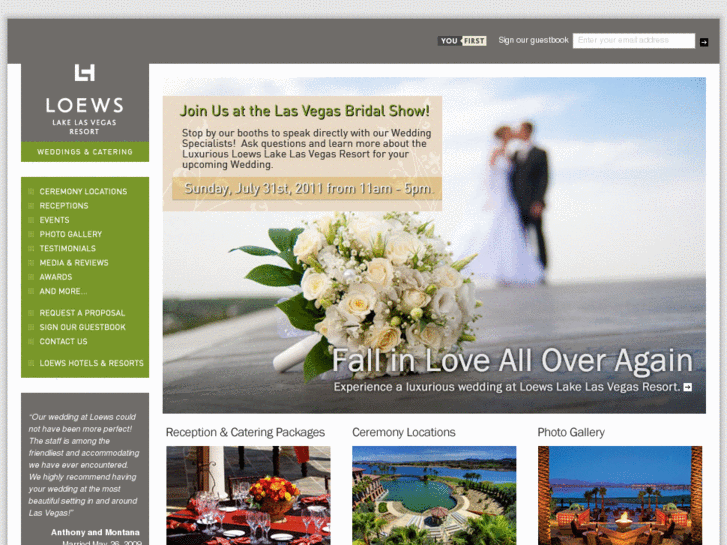 www.loewslakelasvegasweddings.com