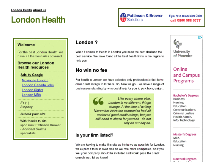 www.london-health.co.uk