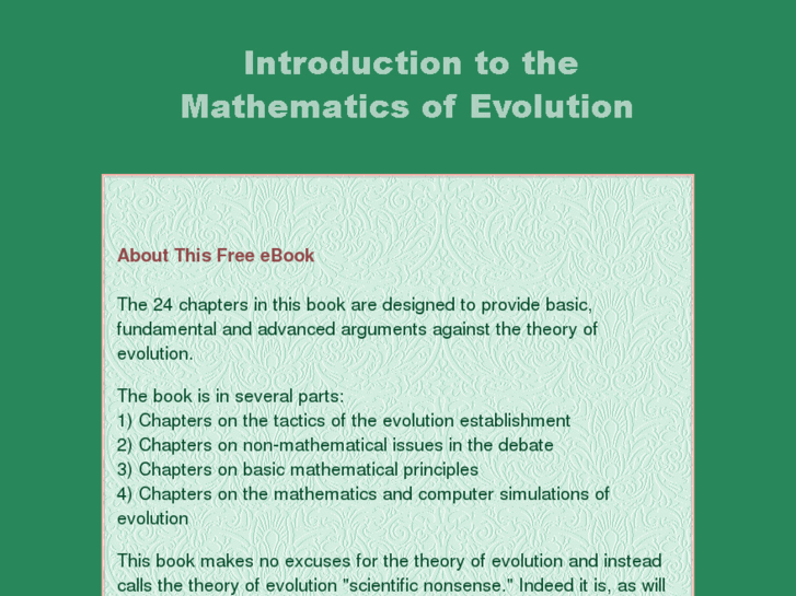 www.mathematicsofevolution.com