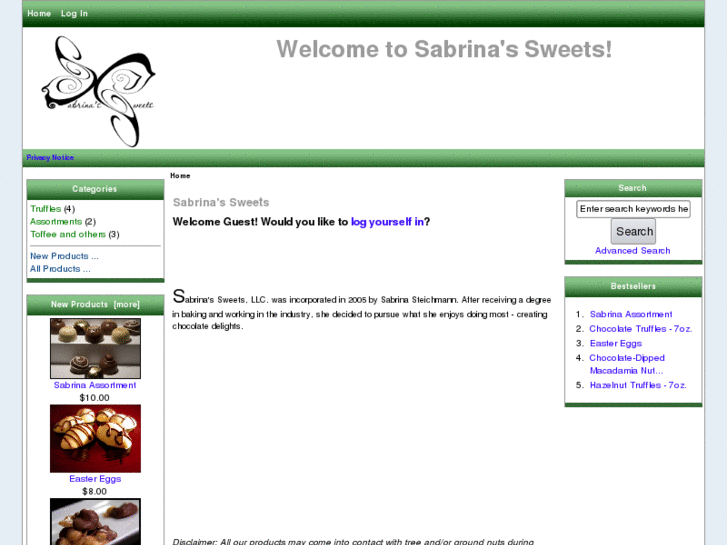 www.sabrinassweets.com