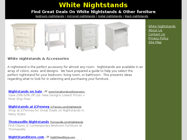 www.whitenightstands.net