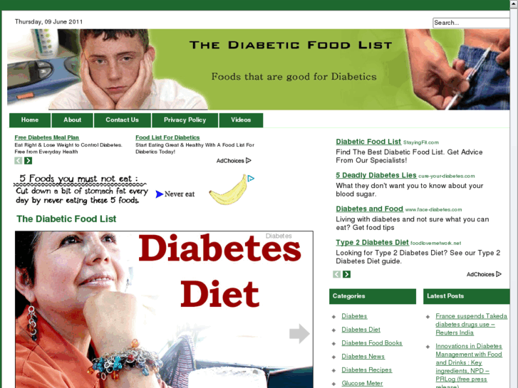 www.thediabeticfoodlist.com