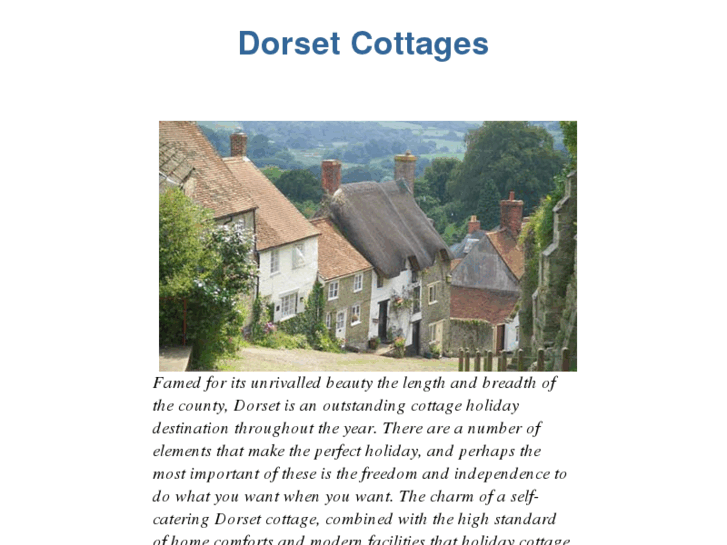 www.dorsetcottages.net