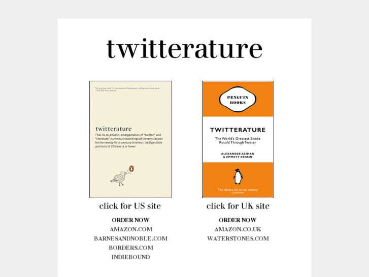 www.twitterature.us