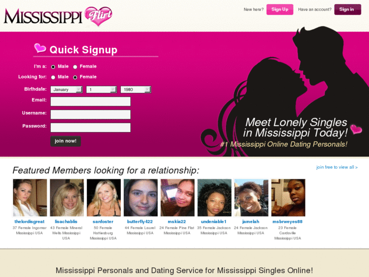 www.mississippiflirt.com