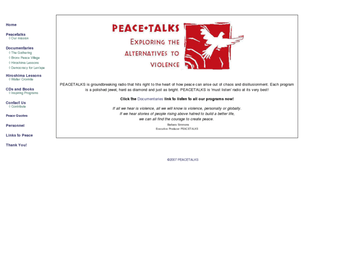 www.peacetalksonline.org