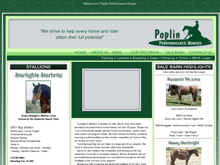 www.poplinperformancehorses.com