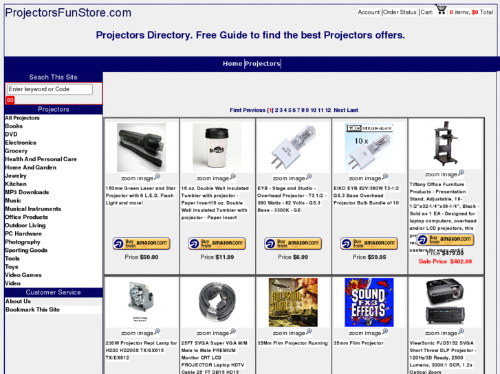 www.projectorsfunstore.com