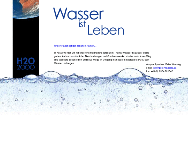 www.wasseristleben.info