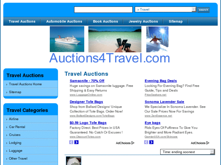 www.auctions4travel.com